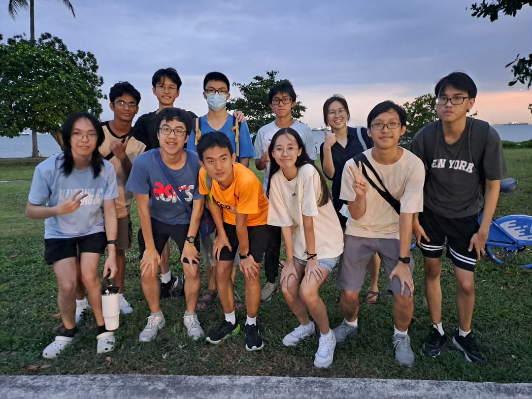 Photo taken at SSMCT's first ever bonding session, where members participated in a fun scavenger hunt around East Coast Park whilst solving ctf challenges along the way.