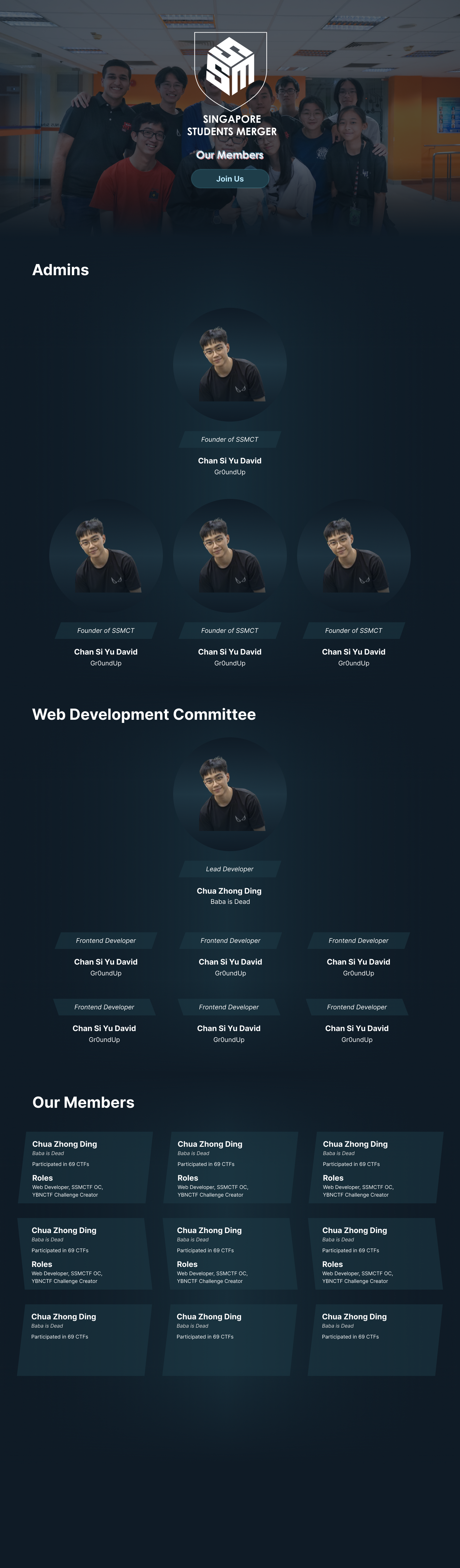 Members Page